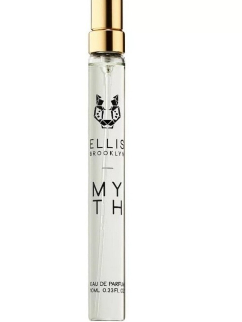 Ellis Brooklyn MYTH Travel Spray - Clear Bottle with Gold Cap